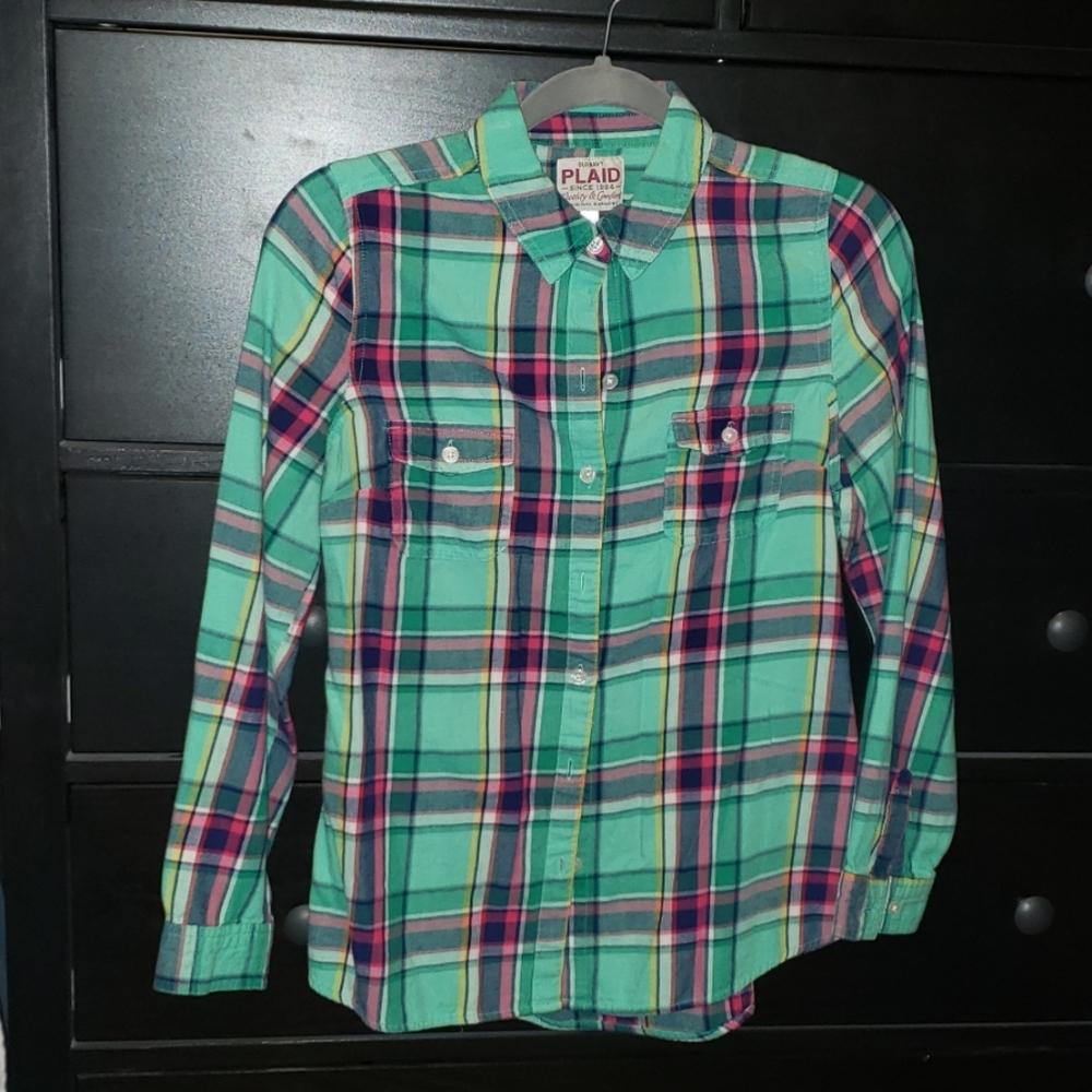 Long sleeve plaid shirt